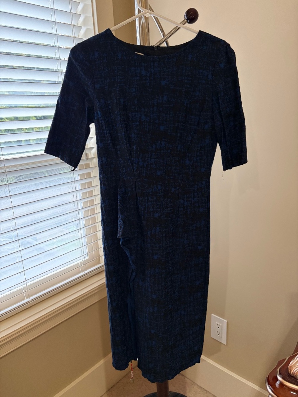 Anne Klein blue and black formal dress